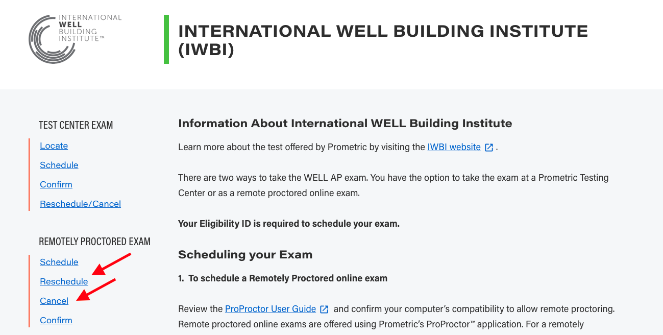 Reschedule or cancel your online WELL AP exam 2.png